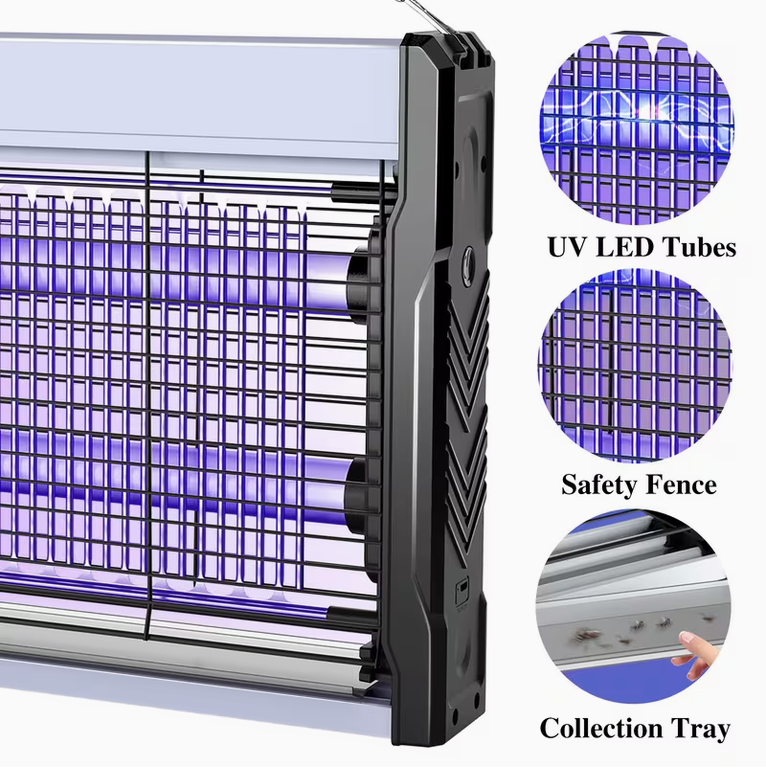 Wall-Mounted Electric Insect Killer – Indoor/Outdoor UV Bug Catcher